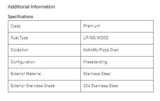 KoKoMo Dual Burning Pizza Oven & Stand - KO-PIZZAOVEN-LP