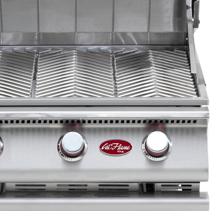 Cal Flame -  G Series 25-Inch 3-Burner Built-In Propane Gas Grill - BBQ18G03 - (LP)