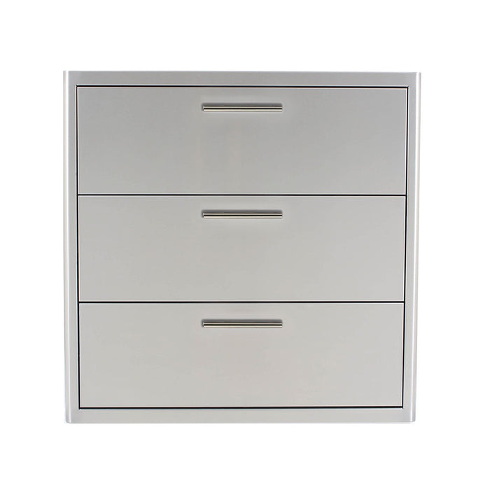 Blaze 30 Inch Triple Access Drawer  (Lights, Soft Close, Handles)