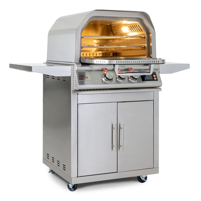 Blaze - 26-Inch Gas Outdoor Pizza Oven With Rotisserie