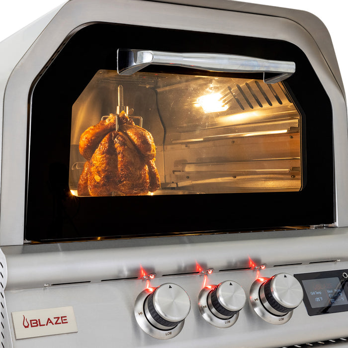 Blaze - 26-Inch Gas Outdoor Pizza Oven With Rotisserie