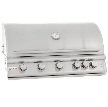 Blaze 40-Inch 5-Burner LTE Gas Grill with Rear Burner and Built-in Lighting System