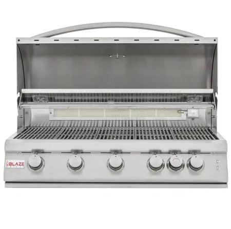 Blaze 40-Inch 5-Burner LTE Gas Grill with Rear Burner and Built-in Lighting System