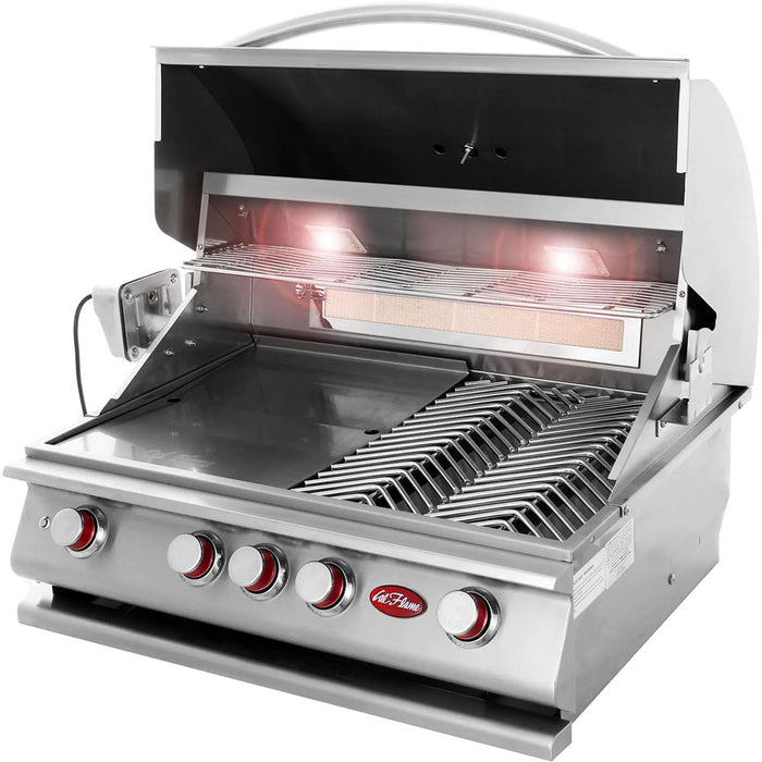 Cal Flame -   P Series P4 - 4 Burner With Infrared Back Burner - BBQ19P04 - (LP)