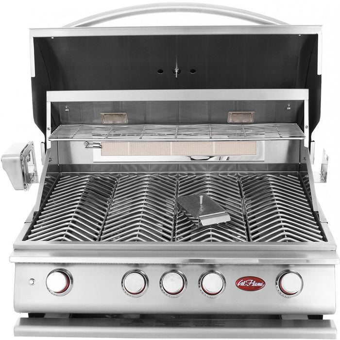 Cal Flame -   P Series P4 - 4 Burner With Infrared Back Burner - BBQ19P04 - (LP)