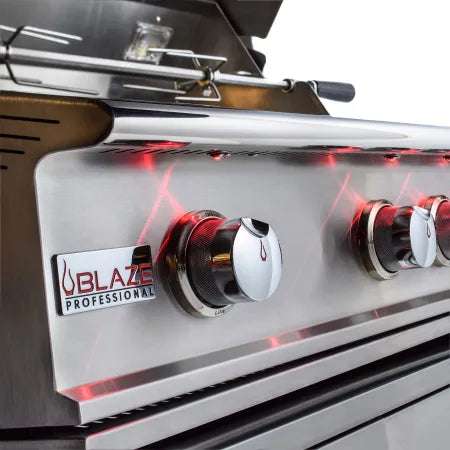 Blaze - Professional LUX 44-Inch 4 Burner Built-In Gas Grill With Rear Infrared Burner