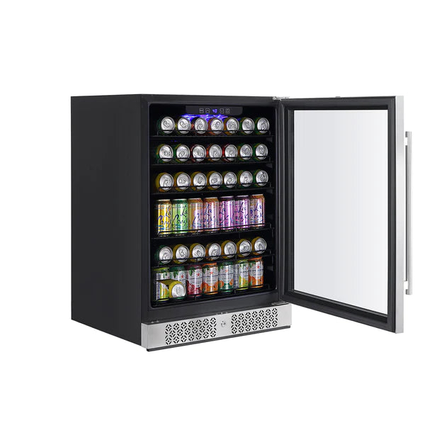 Empava - BR02S 24 Inch Freestanding & Under Counter Beverage Fridge