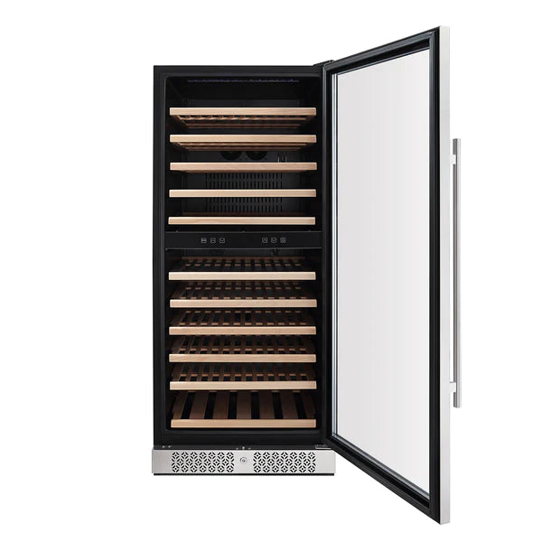 Empava -  WC06D 55" Tall Dual Zone 100 Bottle Wine Fridge