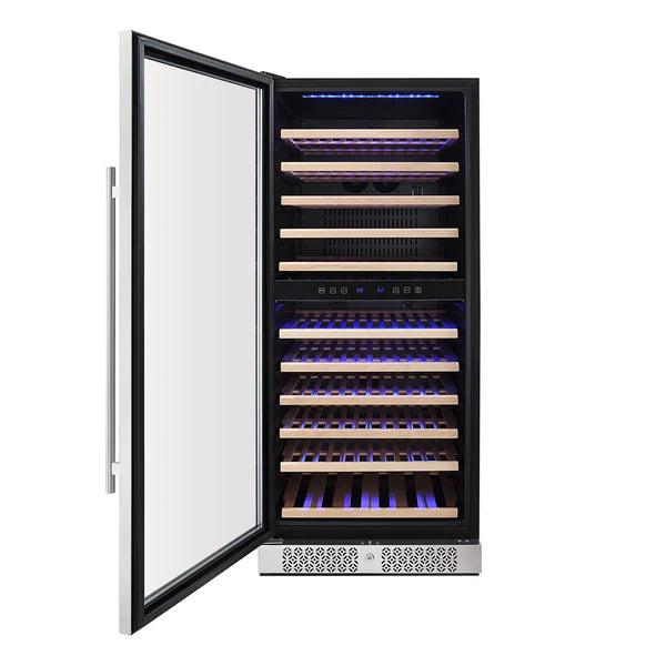 Empava -  WC06D 55" Tall Dual Zone 100 Bottle Wine Fridge