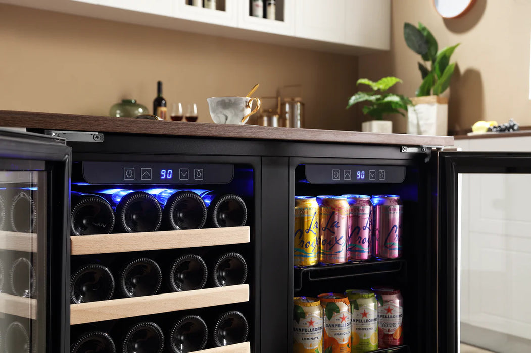 Empava - BR04D 30.5" Dual Zone Wine and Beer Fridge Beverage Cooler